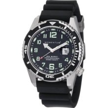 Momentum Men's Black Rubber M50 Mark Ii Military Divers Watch - 1m-dv52b1b