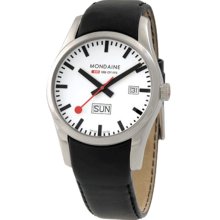 Mondaine Retro Gents Stainless Steel Day-Date