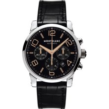 Montblanc Timewalker Chronograph Automatic Black Dial Mens Watch 101548