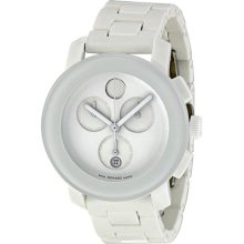 Movado Bold Chronograph Small White Bracelet Ladies Watch 3600057