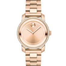 Movado 'Bold' Diamond Bezel Bracelet Watch, 36mm