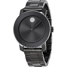 Movado Bold Grey Metallic Grey ion-Plated Stainless Steel Mens Watch