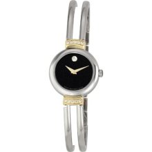 Movado Harmony Two Tone Stainless Steel Diamond Watch 0606240