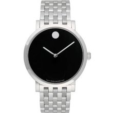 Movado Mens Museum Automatic Black Dial Watch 0605117