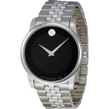 Movado Mens Museum Classic Dress Watch Black Museum Dial 0606504