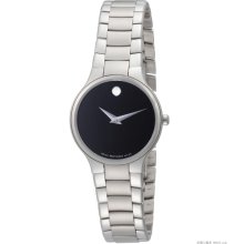 Movado Museum Collection Steel Bracelet Black Dial Women's watch #606383