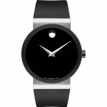 Movado Sapphire Leather Mens Watch