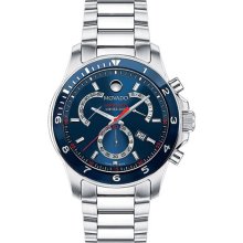Movado Series 800 Sub-Sea Chronograph Marine Blue Dial Men's watch #2600091