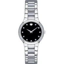 Movado Serio Diamond Museum Dial Ladies Watch 0606491