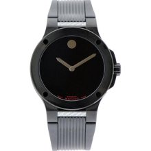 Movado Watch, Mens Automatic Se Extreme Black Rubber Strap 0606492