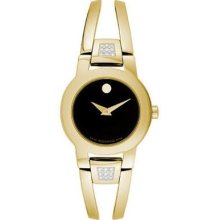 Movado Women's Amorosa Black Dial Watch 0604984