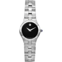 Movado Women's Juro Swiss Quartz Black Dial Stainless Steel Bracelet Watch