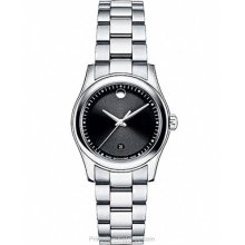 Movado Womens Sportivo Stainless Steel Black Dial Bracelet 0606482