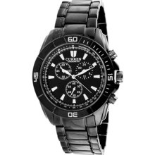 Multiple Dials Chronograph Tachymeter Quartz NT788098G Analog Watch for Men - Black - Stainless Steel