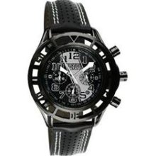 Mustang Boss 302 Mens Watch with Satin Black Case and Black Dial ...