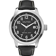 Nautica Men's Leather Watch