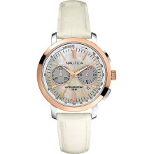Nautica N19579M Chronograph Mother-of-pearl Dial Women's Watch
