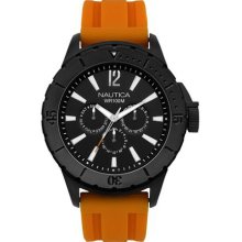 Nautica Nsr 05 Multifunction Day/date Analog Black Dial Mens Watches N17595g