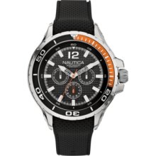 Nautica Watch, Mens Black Resin Strap 48mm N17612G