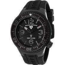 Neptune (44 mm) Black Dial Black Silicone ...