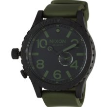 Nixon 51-30 PU Watch - Men's Matte Black/Surplus, One Size