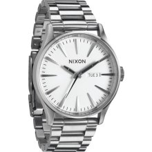 Nixon Sentry SS White Analog Watch