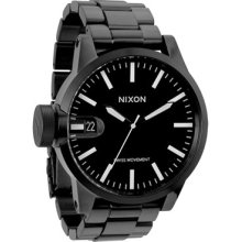Nixon 'The Chronicle' Stainless Steel Watch Black