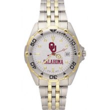 Oklahoma Sooners OU All Star Mens Stainless Steel Bracelet Watch