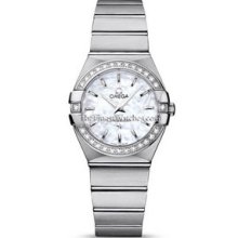Omega Constellation Brushed Quartz 27mm Ladies Watch 12315276005001