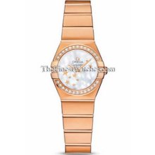 Omega Constellation Brushed Quartz 24mm Ladies Watch 12355246005003