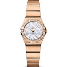 Omega Constellation Brushed Quartz 24mm Ladies Watch 12355246055002
