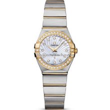 Omega Constellation Brushed Quartz 24mm Ladies Watch 12325246055004