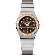 Omega Constellation Brushed Quartz 27mm Ladies Watch 12325276063001