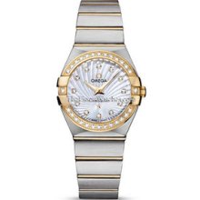 Omega Constellation Brushed Quartz 27mm Ladies Watch 12325276055004