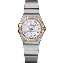 Omega Constellation Brushed Quartz 27mm Ladies Watch 12325276055001