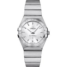 Omega Constellation Brushed Steel Ladies Watch 123.10.27.60.02.001