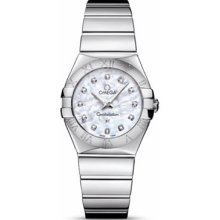 Omega Women's Constellation Mother Of Pearl & Diamonds Dial Watch 123.10.27.60.55.002