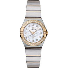 Omega Women's Constellation Mother Of Pearl & Diamonds Dial Watch 123.25.24.60.55.003