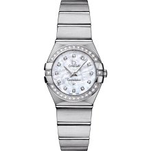 Omega Women's Constellation Mother Of Pearl & Diamonds Dial Watch 123.15.24.60.55.001