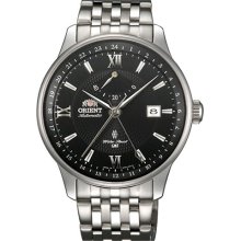 Orient 22-Jewel Automatic GMT Watch with Hand Wind, Power Reserve