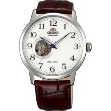 Orient Open Heart Automatic Watch with Leather Strap FDB08005W