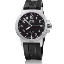 Oris BC3 Black Dial Black Rubber Mens Watch 735-7641-4164RS