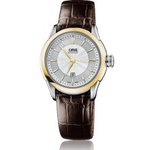 Oris Men's Artelier Silver Dial Watch 561-7604-4351-07-5-16-70FC