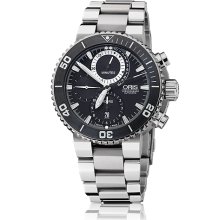 Oris Men's Black Dial Watch 674-7655-7184-Set