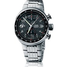 Oris Men's Black Dial Watch 674-7587-7264-07-8-28-70