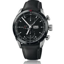 Oris Men's Black Dial Watch 674-7661-4434-07-5-22-82FC