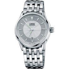 Oris Men's Culture Artelier Silver Dial Watch 733-7591-4051-MB