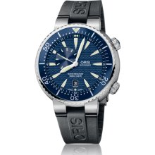 Oris Men's Divers Date Blue Dial Watch 743-7609-8555-07-4-24-34EB