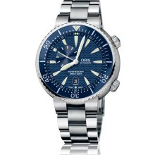 Oris Men's Divers Date Blue Dial Watch 743-7609-8555-07-8-24-01PEB