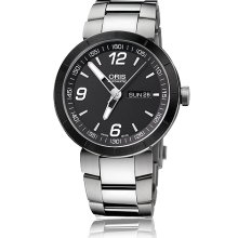 Oris Men's TT1 Black Dial Watch 735-7651-4174-07-8-25-10
